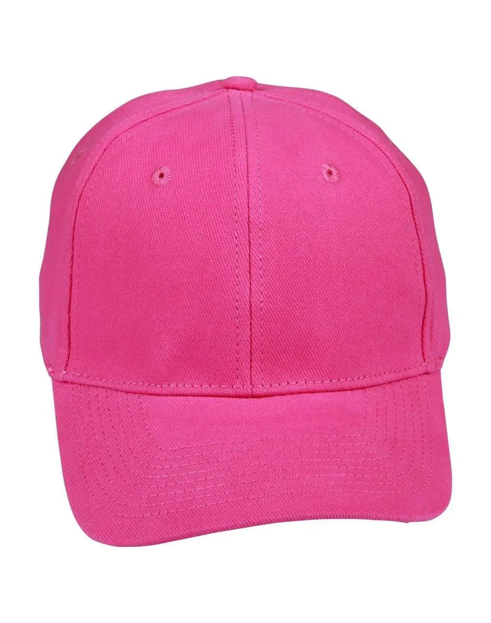 Heavy Brushed Cotton Cap Ch01 Active Wear Winning Spirit Hot Pink One size